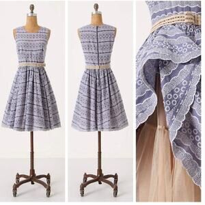 Anthropologie Plenty Tracy Reese Mompos Eyelet Lace Dress Medium